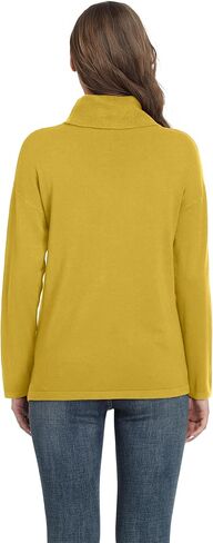 VIISHOW Women's Turtleneck Sweater Long Sleeve Cozy Warm Sweater Casual Lightweight Soft Pullover Jumper Tops in Kuwait