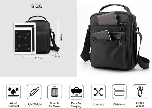 Fashionable Shoulder Bag with Large Capacity & Multi Pockets for Men and Women. Great for Outdoor, Travel, & Active Lifestyle. Take all you need with you in one Simple, Practical, & Delightful Bag. in Saudi Arabia