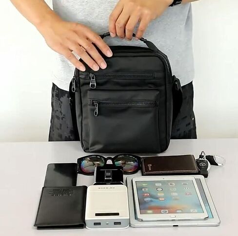 Fashionable Shoulder Bag with Large Capacity & Multi Pockets for Men and Women. Great for Outdoor, Travel, & Active Lifestyle. Take all you need with you in one Simple, Practical, & Delightful Bag. in Saudi Arabia