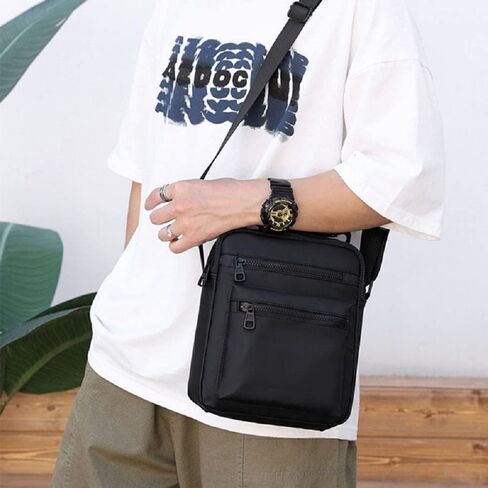 Fashionable Shoulder Bag with Large Capacity & Multi Pockets for Men and Women. Great for Outdoor, Travel, & Active Lifestyle. Take all you need with you in one Simple, Practical, & Delightful Bag. in Saudi Arabia