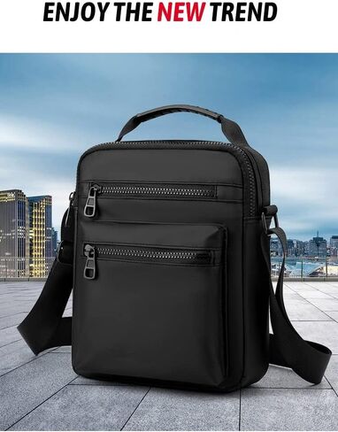 Fashionable Shoulder Bag with Large Capacity & Multi Pockets for Men and Women. Great for Outdoor, Travel, & Active Lifestyle. Take all you need with you in one Simple, Practical, & Delightful Bag. in Saudi Arabia