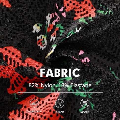 فستان سباحة مقاس كبير من ECUPPER للنساء ملابس سباحة متواضعة من قطعة واحدة ملابس سباحة دانتيل تنورة بدلة استحمام مع قيعان in Kuwait