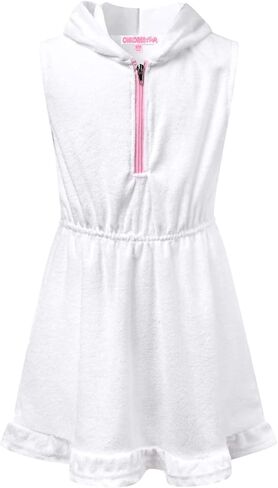 ملابس سباحة للفتيات من CHILDRENSTAR تغطي ملابس السباحة تيري بدون أكمام فستان الشاطئ للأطفال in Kuwait