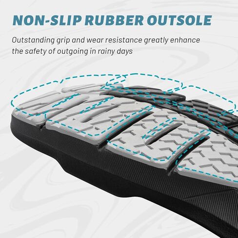 Mens Walking Shoes for Plantar Fasciitis, Orthopedic Sneakers for Men with Arch Support, Wide Toe Box Shoes for Pain Relief with Non Slip Rubber Sole in Saudi Arabia