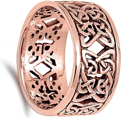 CHOOSE YOUR COLOR Sterling Silver Celtic Knot Ring in Saudi Arabia