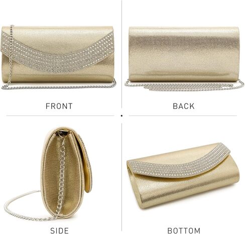 حقائب يد نسائية من Dasein مصنوعة من حجر الراين وحقائب سهرة رسمية لحفلات الزفاف وحقائب يد للحفلات الراقصة in Kuwait