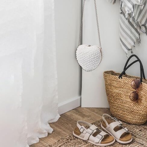 محفظة Simcat Pearl Clutch - حقائب سهرة وحقائب يد للنساء حقائب مسائية بمحفظة لؤلؤة القلب مع محفظة بسلسلة لحفلات الزفاف in Kuwait