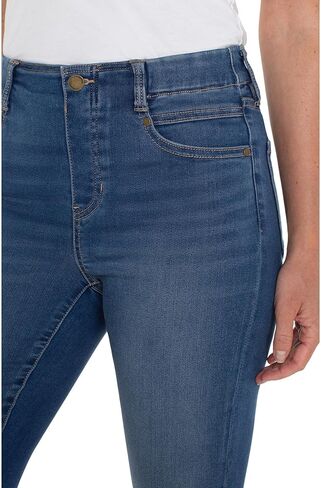 بنطلون جينز نسائي من Liverpool Gia Glider سهل الارتداء إلى الأبد مناسب للكاحل وضيق متوسط ​​الارتفاع من قماش الدنيم المطاطي 28 بوصة في Buckthorn in Kuwait