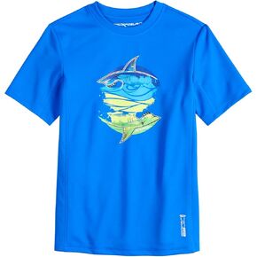 بلوزة السباحة ZeroXposur للأولاد 8-20 برسومات القرش in Kuwait