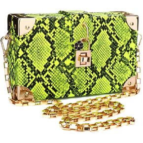 Manyysi Snakeskin Handbags for Women Evening Clutches Crossbody Bag with Chain in Saudi Arabia