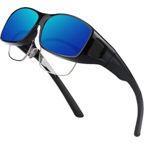 JIANGTUN Fit Over the Glass Sunglasses Warp Around OverSized Polarized Sun Glasses UV Protection in Kuwait