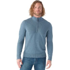 Smartwool Men's Merino Wool Texture Half Zip Sweater (Regular Fit)
