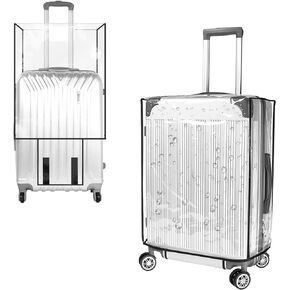 Cosmos 1 Pc Luggage Cover Clear PVC Suitcase Cover Protector Travel Luggage Transparent Protective Cover Waterproof and Dustproof Luggage Suitcase Protector for Women and Men (24 Inch) in Kuwait