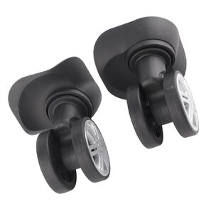 1 Pair Luggage Wheels, Suitcase Wheel for Camp and Travel Box Repair, Black Large and Double Row Wheel for Spinner Replacement in Saudi Arabia