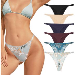 LEVAO سلس سيور للنساء لا تظهر سراويل تمتد ملابس داخلية منقوشة مثير g-سلسلة سيور Multipacks in Kuwait