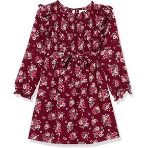 Speechless Girls' Long Sleeve Dress with Smocked Bodice in Kuwait