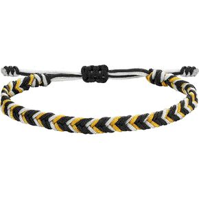 JENDEAR SHINE Rope Bracelet for Women Girls, Hand Braided Rope Gradient Color Adjustable, Casual Party Couple Friendship Birthday Gift in Kuwait