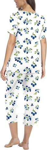 TAOHUADAO Women's Casual Pajama Sets, Lounge Sleepwear Summer Ladies Pjs Sets with Pockets in Saudi Arabia