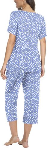 TAOHUADAO Women's Casual Pajama Sets, Lounge Sleepwear Summer Ladies Pjs Sets with Pockets in Saudi Arabia