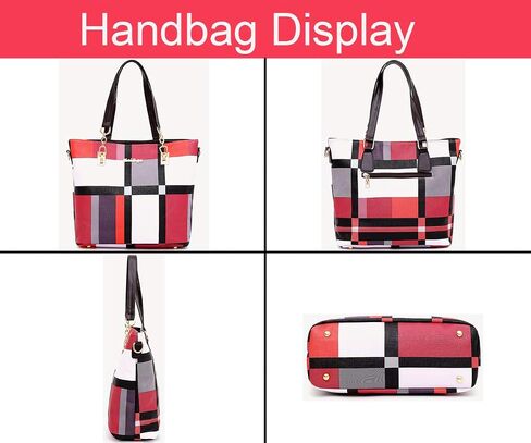 ZiMing 6-Pcs Womens Handbags Tote Bags Shoulder Bag Leather Purses Satchel Bag Top-Handle Handbag Crossbody Bag Wallet Clutch in Saudi Arabia
