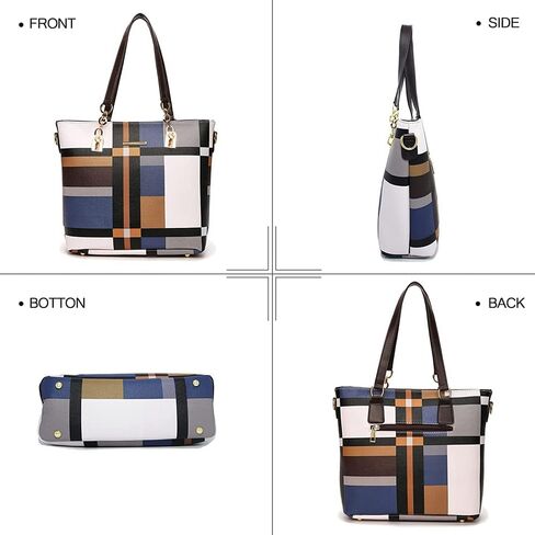 ZiMing 6-Pcs Womens Handbags Tote Bags Shoulder Bag Leather Purses Satchel Bag Top-Handle Handbag Crossbody Bag Wallet Clutch in Kuwait