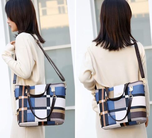 ZiMing 6-Pcs Womens Handbags Tote Bags Shoulder Bag Leather Purses Satchel Bag Top-Handle Handbag Crossbody Bag Wallet Clutch in Kuwait