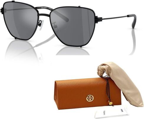 نظارة شمسية Tory Burch TY6105 عين القطة للنساء + حزمة مع مجموعة نظارات مجانية من Designer iWear in Kuwait