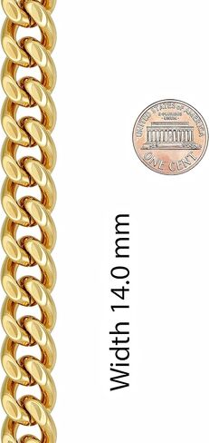LIFETIME JEWELRY 14mm Diamond Cut Miami Curb Cuban Link Bracelet 24k Gold Plated in Saudi Arabia