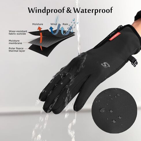 SIEFERSN Winter Gloves for Men and Women Cold Weather Gloves with Touchscreen Fingers 1234375082 in Kuwait