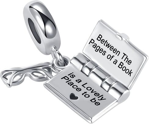 GMXLin Graduation Charm Graduate Bachelor's Hat Scroll Reading Book Girl Bead for Pandora Bracelets Daughter Sister Best Friends Gift in Saudi Arabia