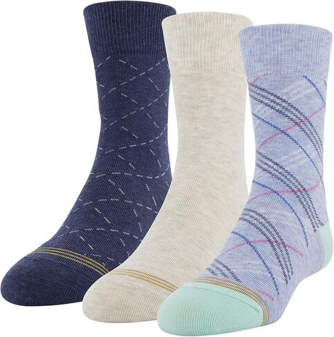 GOLDTOE Boys' Dress Crew Socks, 3 Pairs in Kuwait