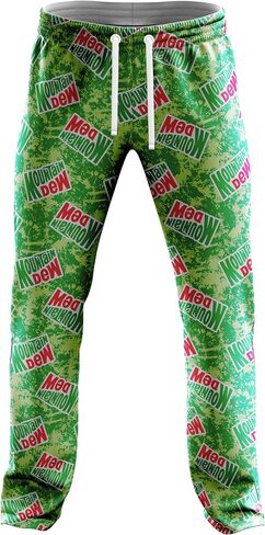 Pepsi mens 2-pc Lounge Set With T-shirt and Lounge Pant in Gift Box, Mountain Dew Designs in Sizes S-xlLounge Set in Kuwait