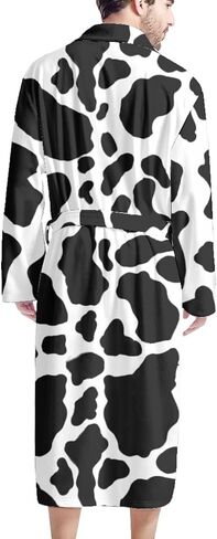 CLOHOMIN Comfortable Mens Plush Bathrobe with Pocket, Soft Spa Robes Keep Warm Bathrobes for Winter Spring in Saudi Arabia