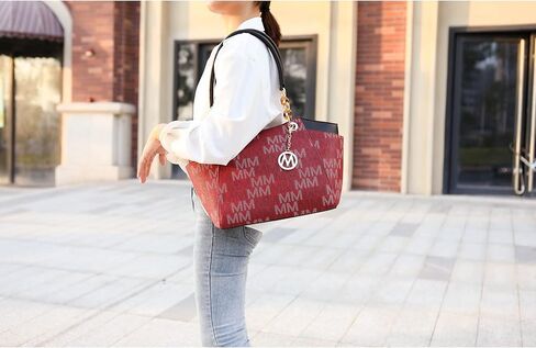 حقيبة كتف للنساء من مجموعة Mia K: حقيبة يد من الجلد النباتي، محفظة بمقبض علوي، كتاب جيب للسيدات in Kuwait