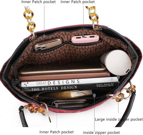 حقيبة كتف للنساء من مجموعة Mia K: حقيبة يد من الجلد النباتي، محفظة بمقبض علوي، كتاب جيب للسيدات in Kuwait