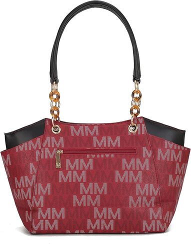 حقيبة كتف للنساء من مجموعة Mia K: حقيبة يد من الجلد النباتي، محفظة بمقبض علوي، كتاب جيب للسيدات in Kuwait