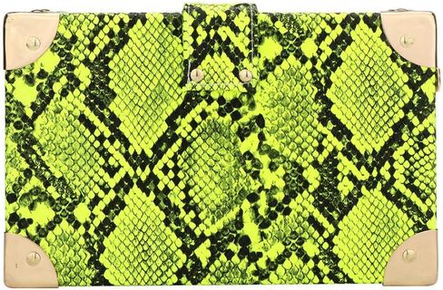 Manyysi Snakeskin Handbag Ladies Party Prom Evening Box Clutch Crossbody Shoulder Chain Bag in Saudi Arabia