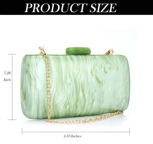 Buric Clutch Purses for Women Elegant Evening Bag Clutch Crossbody Bag with Detachable Chain for Prom/Party/Present/Wedding in Kuwait