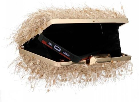 احصل على محفظة كلاتش للنساء، حقيبة يد لطيفة منفوشة للسهرة، حقيبة يد مسائية فريدة من نوعها للسيدة المسائية والحفلات الراقصة in Kuwait