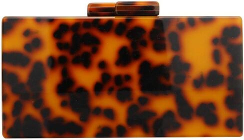 اي اي ام واي شنطة يد صغيرة من الاكريليك بلون كهرماني للنساء لحفلات الزفاف، لون بني، مقاس واحد، لون بني، مقاس واحد in Kuwait