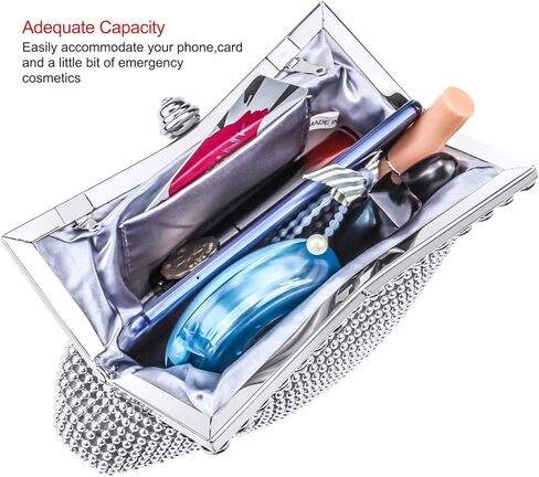 سيلفتيك حقيبة يد صغيرة للسهرات وحفلات الزفاف والحفلات الراقصة مع سلسلة قصيرة وطويلة in Kuwait