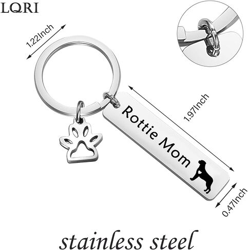 LQRI Rottweiler Rottie Mom Rottie Dad Kechain Pet Dog Jewelry Rottie Gift for Rottweiler Rottie Mom Dad in Saudi Arabia