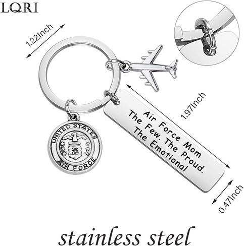 LQRI Military Mom Gift The Few The Proud The Emotional Keychain for Army Mom Navy Mom Air Force Mom in Saudi Arabia