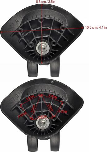 1Pair Luggage Suitcase Replacement Wheels,Swivel Durable Double Row Large Wheel Quiet Suitcase Wheels in Saudi Arabia