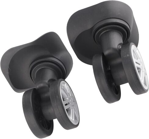 Sonew 1 Pair Luggage Wheels, Suitcase Wheel for Camp and Travel Box Repair, Black Large and Double Row Wheel for Spinner Replacement in Saudi Arabia