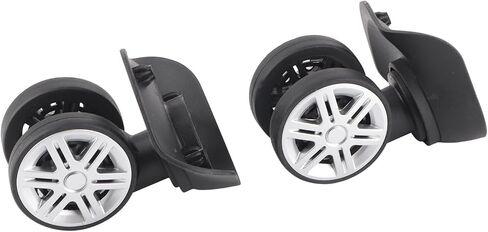 Sonew 1 Pair Luggage Wheels, Suitcase Wheel for Camp and Travel Box Repair, Black Large and Double Row Wheel for Spinner Replacement in Saudi Arabia