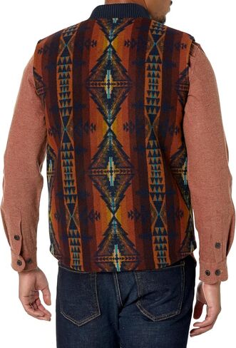 Pendleton Mens Parkdale Quilted Wool Snap Vest Snap Vest in Kuwait