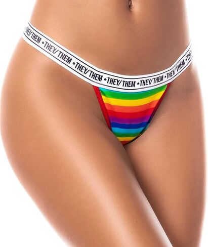 Mapalé by Espiral Women's Mapale Thong Rainbow They/Them in Saudi Arabia