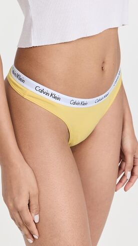 Calvin Klein Underwear Women's Carousel Thong Pack, Lime/White/Grey Heather-925, XS in Saudi Arabia