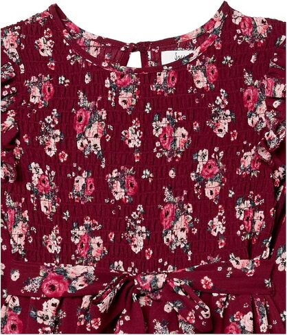 Speechless Girls' Long Sleeve Dress with Smocked Bodice in Kuwait